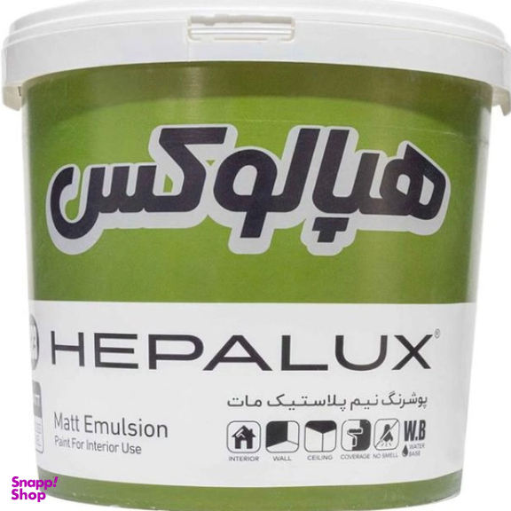 رنگ نیم پلاستیک سفید هپالوکس کد 923 وزن 25 کیلوگرم