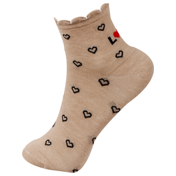 جوراب زنانه آرسس طرح قلب کد 411 مجموعه 6 عددی