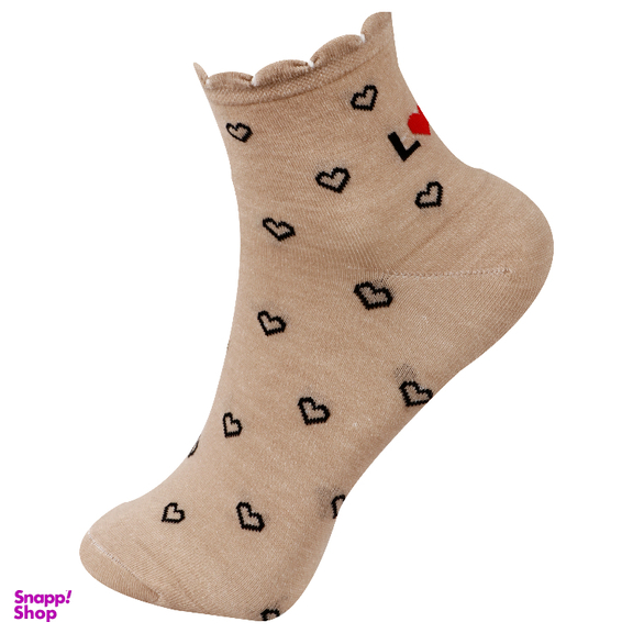 جوراب زنانه آرسس طرح قلب کد 411 مجموعه 6 عددی