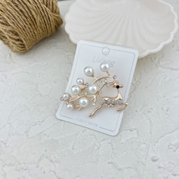 گل سینه دخترانه مدل گوزن کد G4131