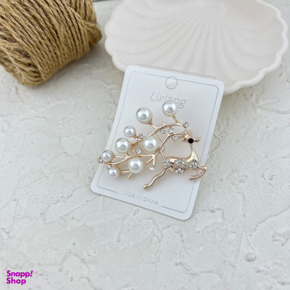 گل سینه دخترانه مدل گوزن کد G4131