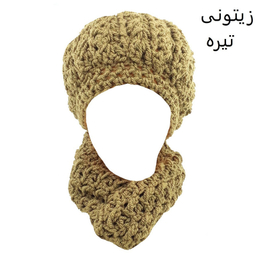 ست کلاه و شال گردن بافتنی مدل sh.21