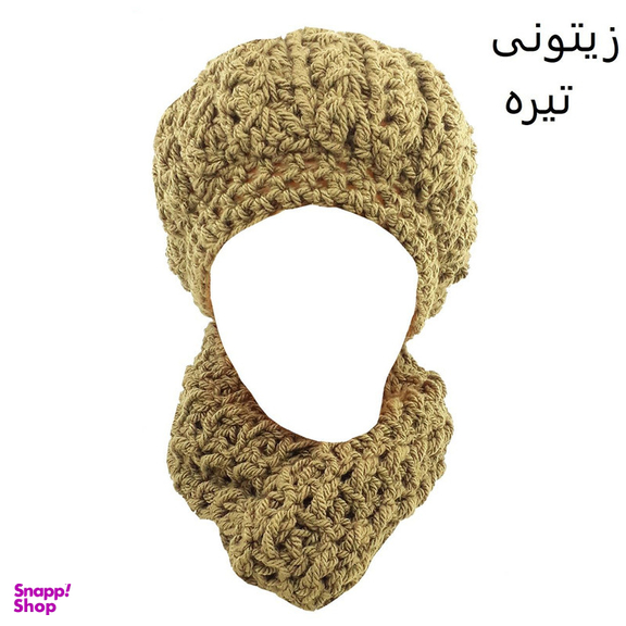 ست کلاه و شال گردن بافتنی مدل sh.21