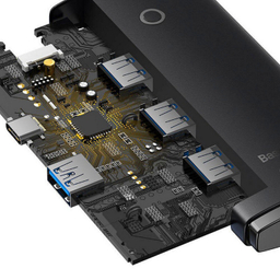 USB هاب 4 پورت Type-C بیسوس مدل WKQX080101
