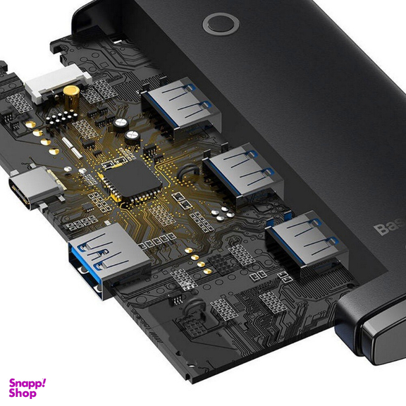 USB هاب 4 پورت Type-C بیسوس مدل WKQX080101