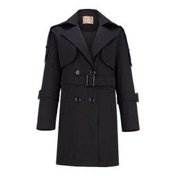 بارانی زنانه السانا مدل نیکدل کد 230301 رنگ مشکی