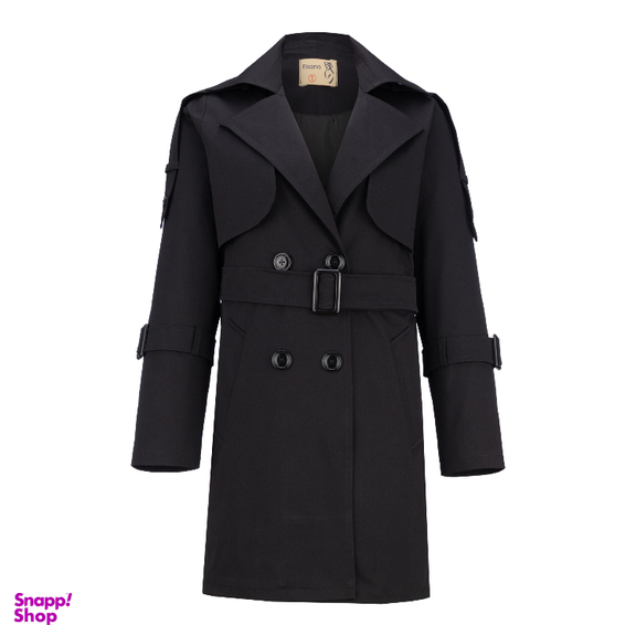 بارانی زنانه السانا مدل نیکدل کد 230301 رنگ مشکی