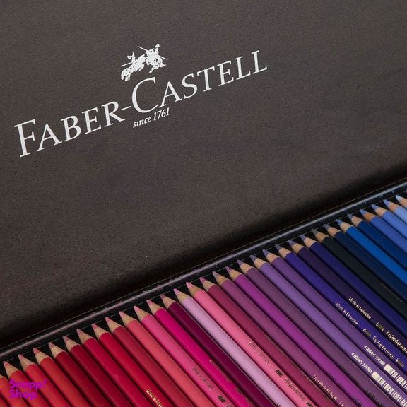 مداد پلی کروم 120 رنگ جعبه فلزی فابرکستل (Faber-Castell)