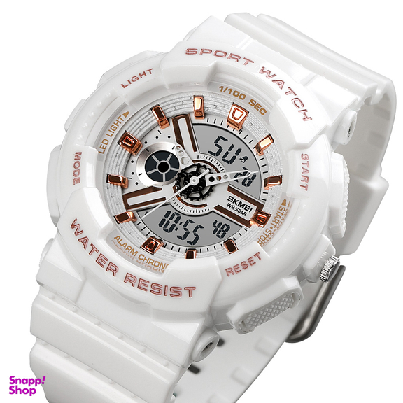 ساعت مچی عقربه ای اسکمی مدل 1689 رنگ سفید