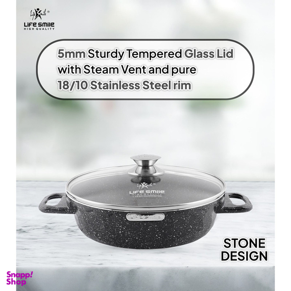 سرویس تابه 6 پارچه لایف اسمایل مدل LIFEP7STSHR-6-2