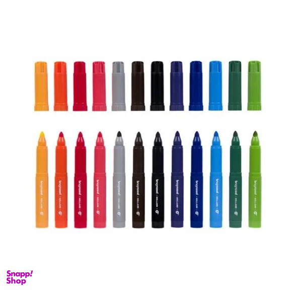 ماژیک 12 رنگ برونزیل مدل Bruynzeel 60122012 Big Point