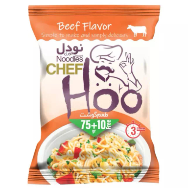 نودل شف هو طعم گوشت وزن 85 گرم