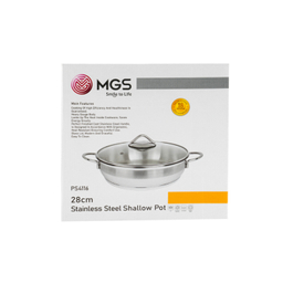 تابه استیل ام جی اس کد 100000002919 سایز 28