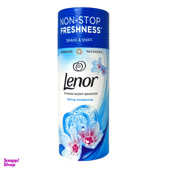 خوشبو کننده توپی بوستر لباس و ملحفه لنور مدل lenor booster Spring Awakening وزن 176 گرم