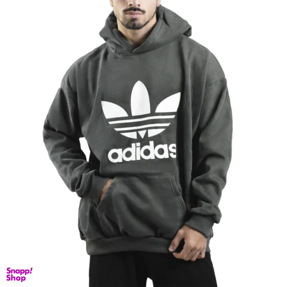 هودی ورزشی مردانه مدل GS-m-M-263506 رنگ خاکستری