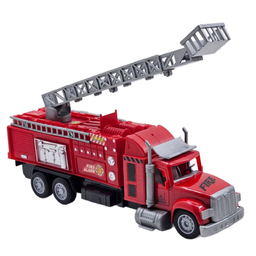 ماشین بازی کنترلی ناب سل مدل کامیون آتش نشانی بالابر شارژی