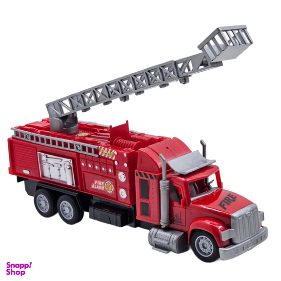 ماشین بازی کنترلی ناب سل مدل کامیون آتش نشانی بالابر شارژی