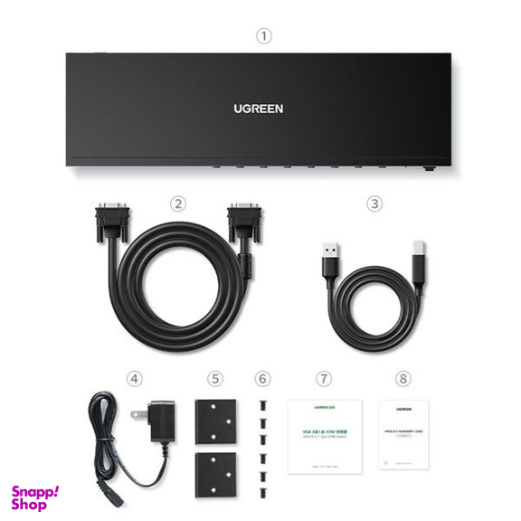 KVM سوییچ 8 پورت VGA یوگرین مدل CM294 کد 70440