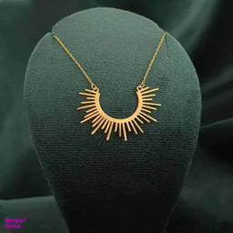 گردنبند طلا زنانه عیار 18 زنانه اپال گلد مدل خورشید G0159