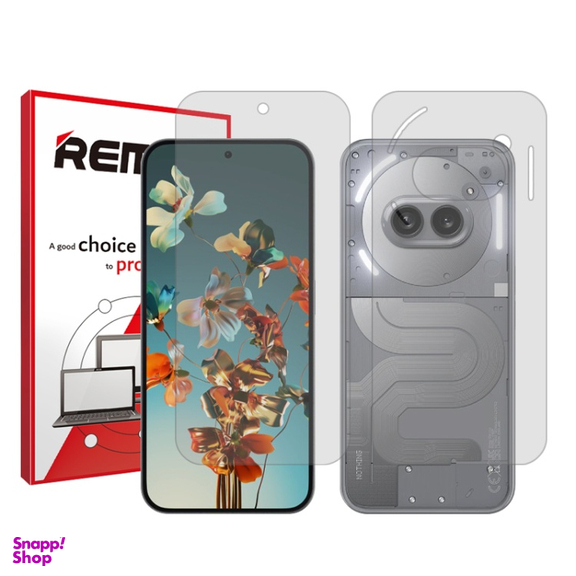محافظ صفحه نمایش شفاف گوشی موبایل ریمکس مناسب برای ناتینگ Phone 2a Plus به همراه محافظ پشت گوشی