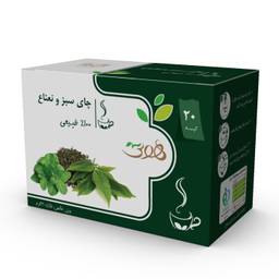 دمنوش چای سبز و نعناع هوتی بسته 20 عددی