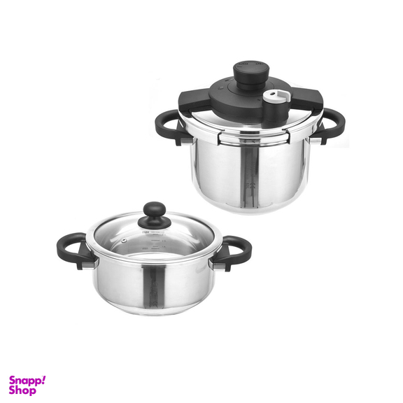 زودپز دوقلو جی فی نی مدل Natura-03 گنجایش 6 و 4 لیتر