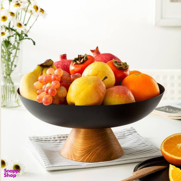 میوه خوری مدل فلزی پایه چوبی