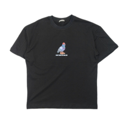 تیشرت مردانه طرح کبوتر کد KARGADAN MW44 رنگ مشکی