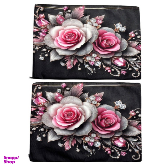 روبالشی طرح گل کد 305 مجموعه 2 عددی