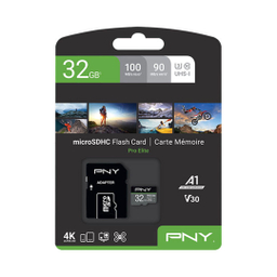 کارت حافظه microSDHC پی ان وای مدل PRO ELITE کلاس 10 استاندارد UHS-I U1 ظرفیت 32 گیگابایت به همراه آداپتور SD