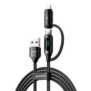 کابل تبدیل USB به Lightning/USB-C توکی مدل TQ-X03 طول 1 متر