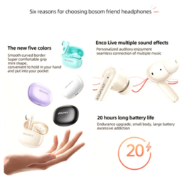 ایرفون بی سیم بلوتوثی اوی مدل Awei T90 ENC