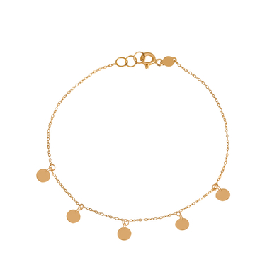 دستبند طلا 18 عیار زنانه میلی گالری طرح دایره کد MT2134