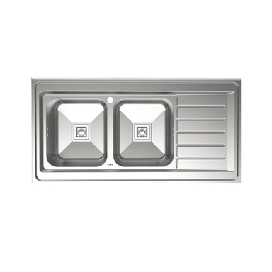 سینک ظرفشویی استیل کن مدل 9102s روکار