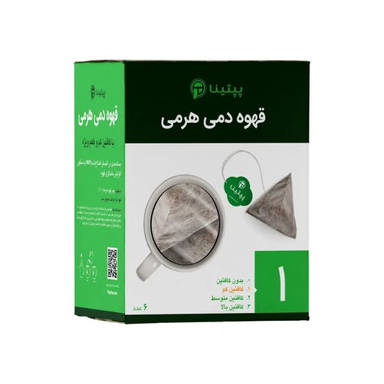 قهوه دمی هرمی شماره 1 پپتینا بسته ۶ عددی