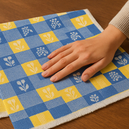 دستمال نظافت خانه و آشپزخانه نخ ماییلدا مدل 5399 بسته 8 عددی