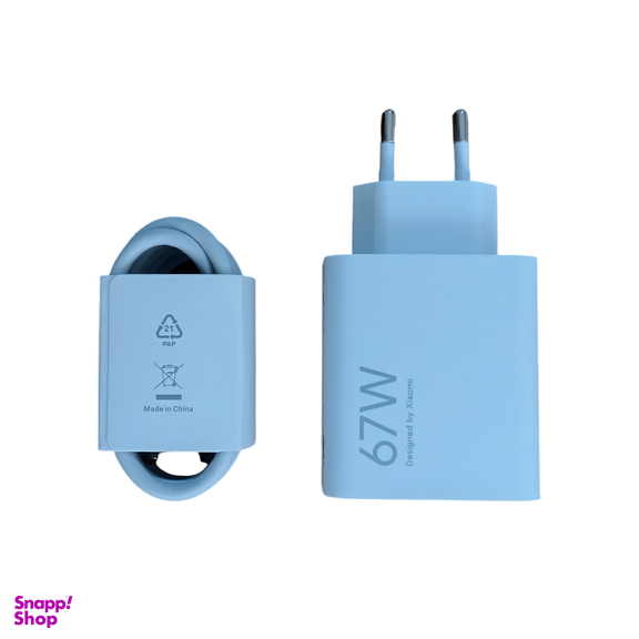 شارژر دیواری شیائومی مدل 67 وات به همراه کابل USB Type-C