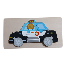 بازی آموزشی پازل برجسته طرح ماشین پلیس