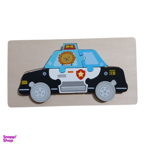 بازی آموزشی پازل برجسته طرح ماشین پلیس
