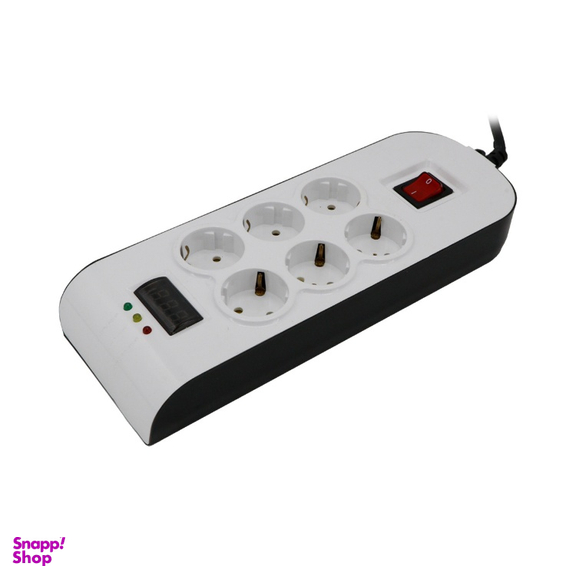 چندراهی برق 6 خانه پارت الکتریک مدل 8794 طول 1.8 متر