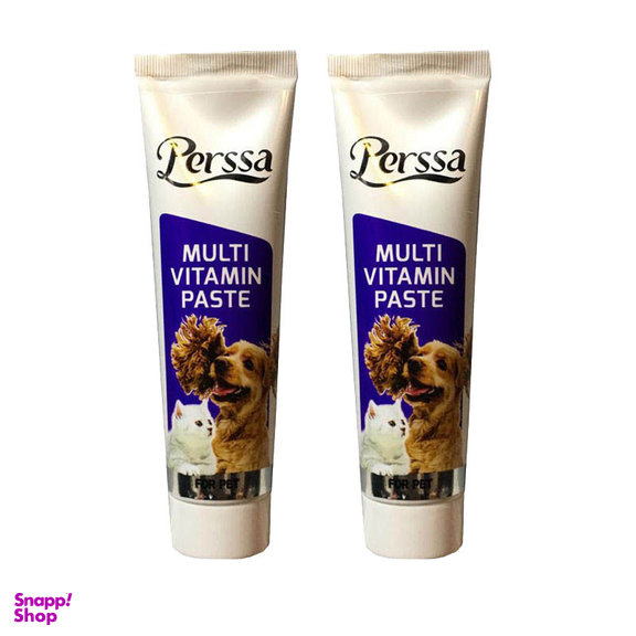 خمیر مولتی ویتامین سگ و گربه پرسا مدل Multi وزن 100 گرم بسته 2 عددی
