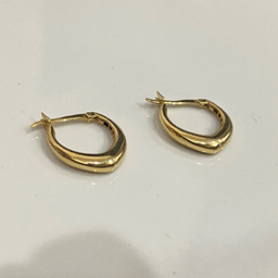 گوشواره طلا 18 عیار زنانه مدل حلقه ای کد 2020