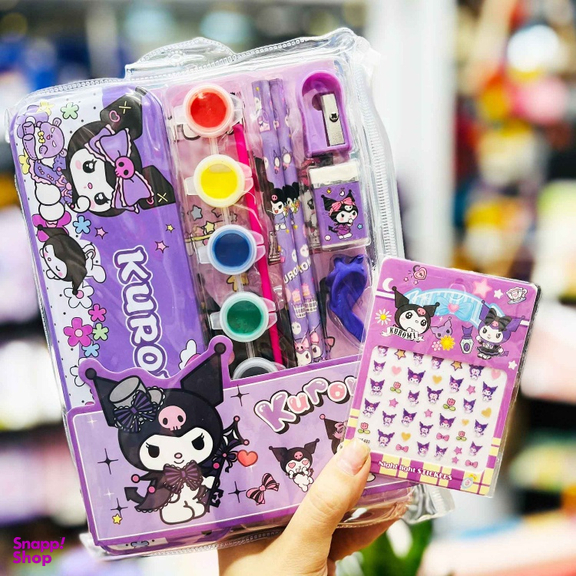 بسته لوازم تحریر مدل کرومی کد 130 مجموعه 12 عددی