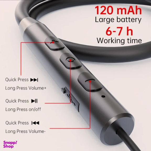 هدفون بلوتوثی دورگردنی کی تی مدل FLEX2