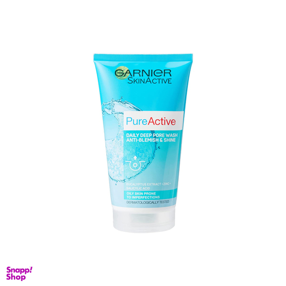 اسکراب صورت گارنیه مدل Pure Active حجم 150 میلی لیتر