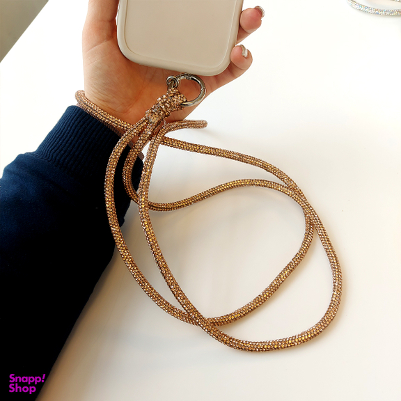 بند موبایل گردنی طرح سوارسکی مدل 130