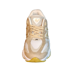 کتانی زنانه طرح New Balance مدل 9060 رنگ کرم
