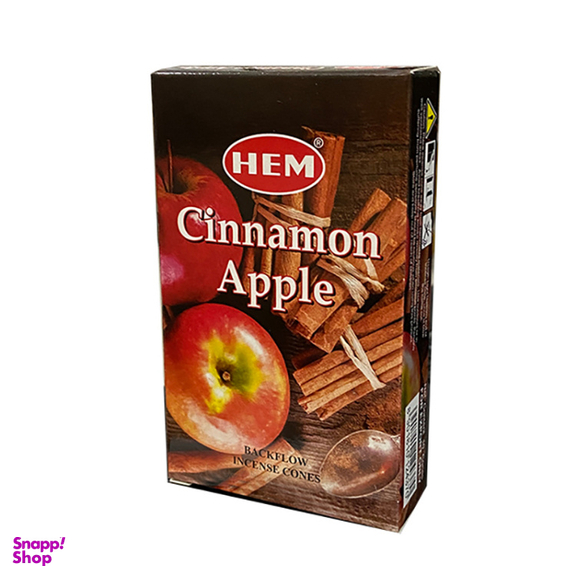 عود آبشاری هم مدل سیب دارچین کد Cinnamon Apple-01 بسته 10 عددی