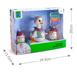 اردک و جوجه موزیکال هولی تویز سنسور دار مدل Musical Waddling Duck Family HE9987