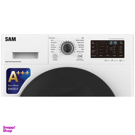 ماشین لباسشویی سام مدل BL-Q1465W ظرفیت 8 کیلوگرم